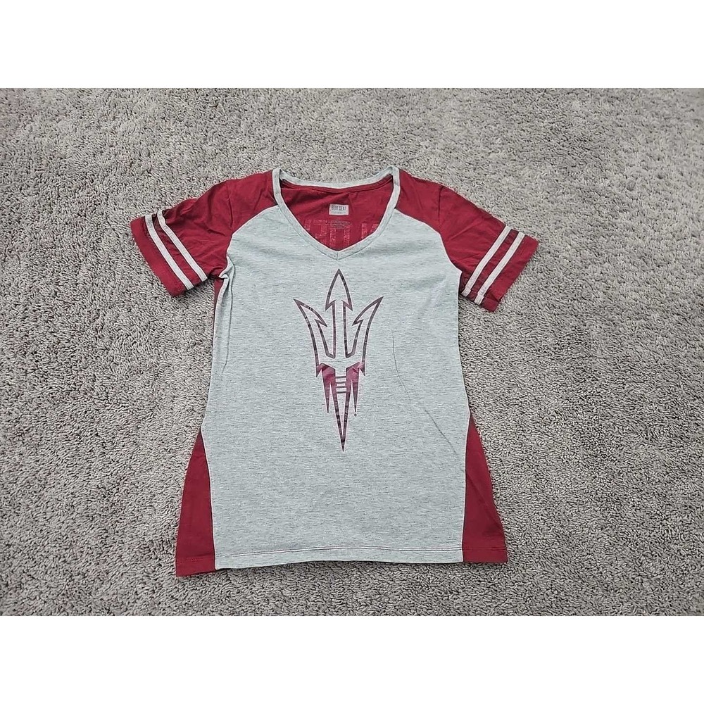 Box Seat Arizona State Sun Devils Women's Raglan T-Shirt Heather Womens S